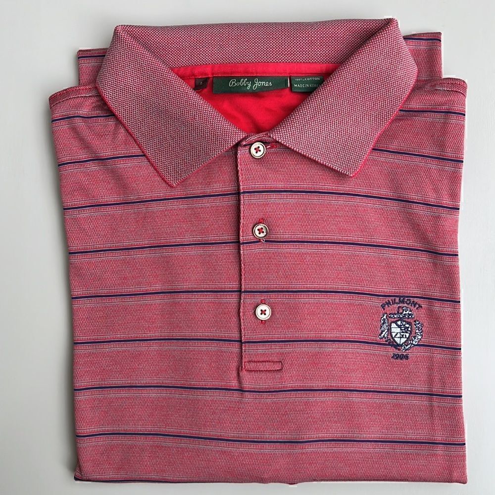 NWOT Bobby Jones 100% Cotton Short Sleeve Polo Shirt size L